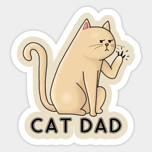 cat dad Sticker